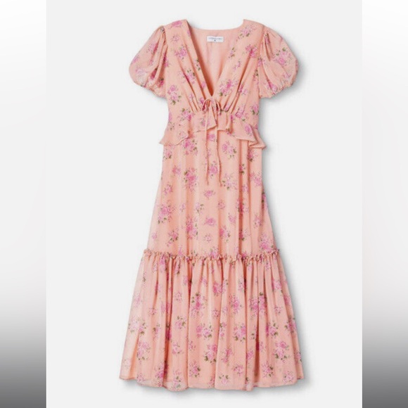 LoveShackFancy x Target FLEUR Dress PINK MELON Floral Size 4 - Picture 1 of 7